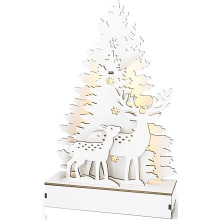RETLUX Dekorácia Les s jeleňami 24,5 cm 5 LED