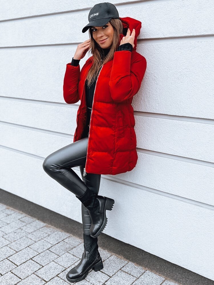 CLOEEM women's quilted jacket red Dstreet