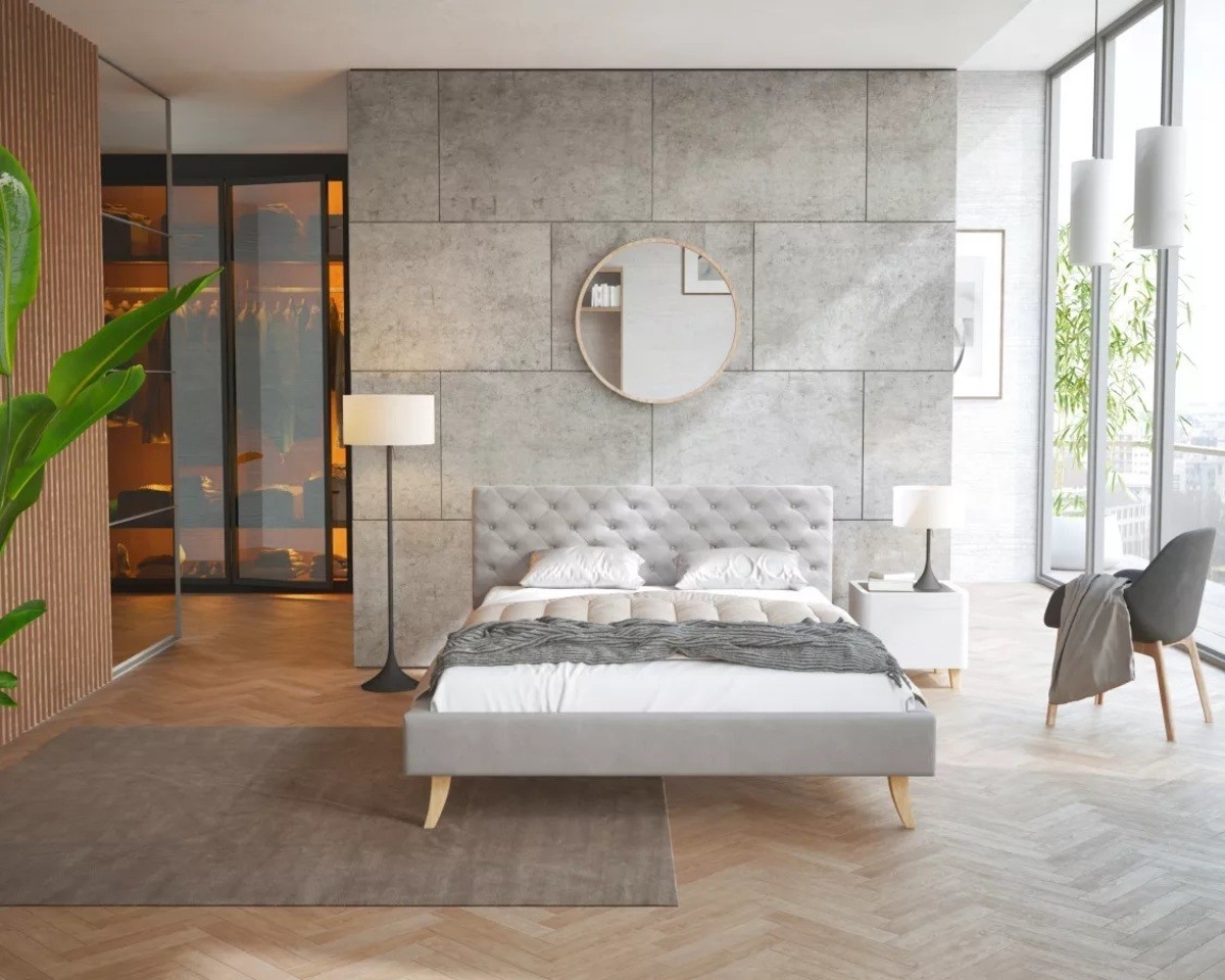 Ourbaby 35634-0 bed kalifornia grey 140x200 cm 200x140 prírodná sivá