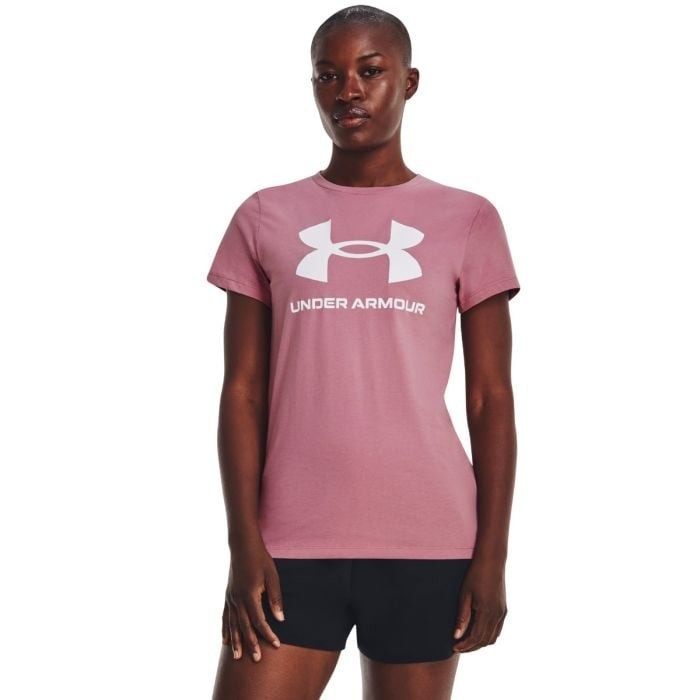Under Armour Dámske tričko SPORTSTYLE LOGO SS Pink  XLXL