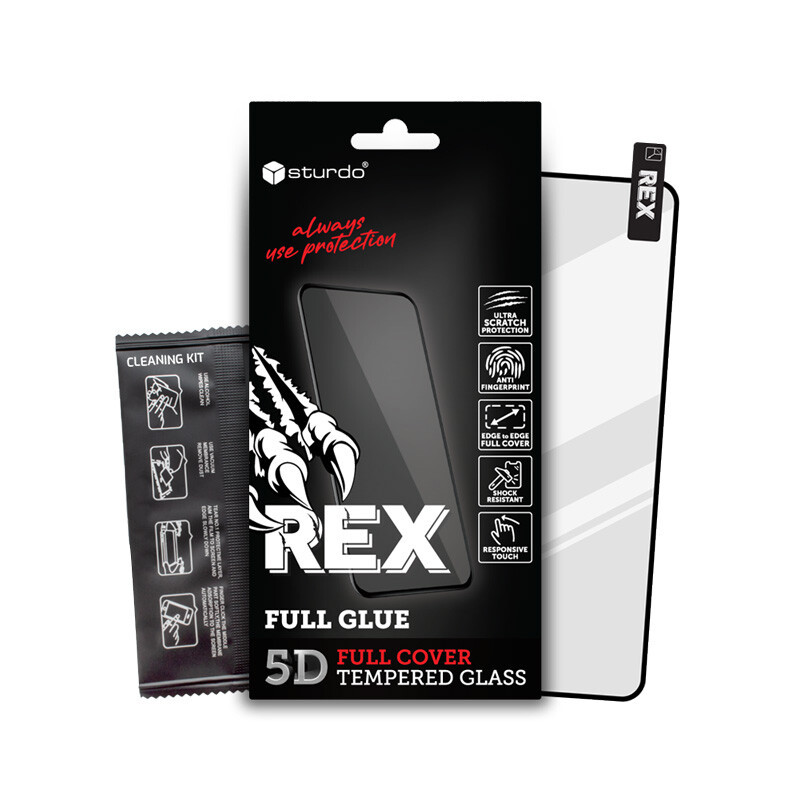 Sturdo REX ochranné sklo Motorola Moto Edge 40 NEO, čierne (3D EDGE GLUE)