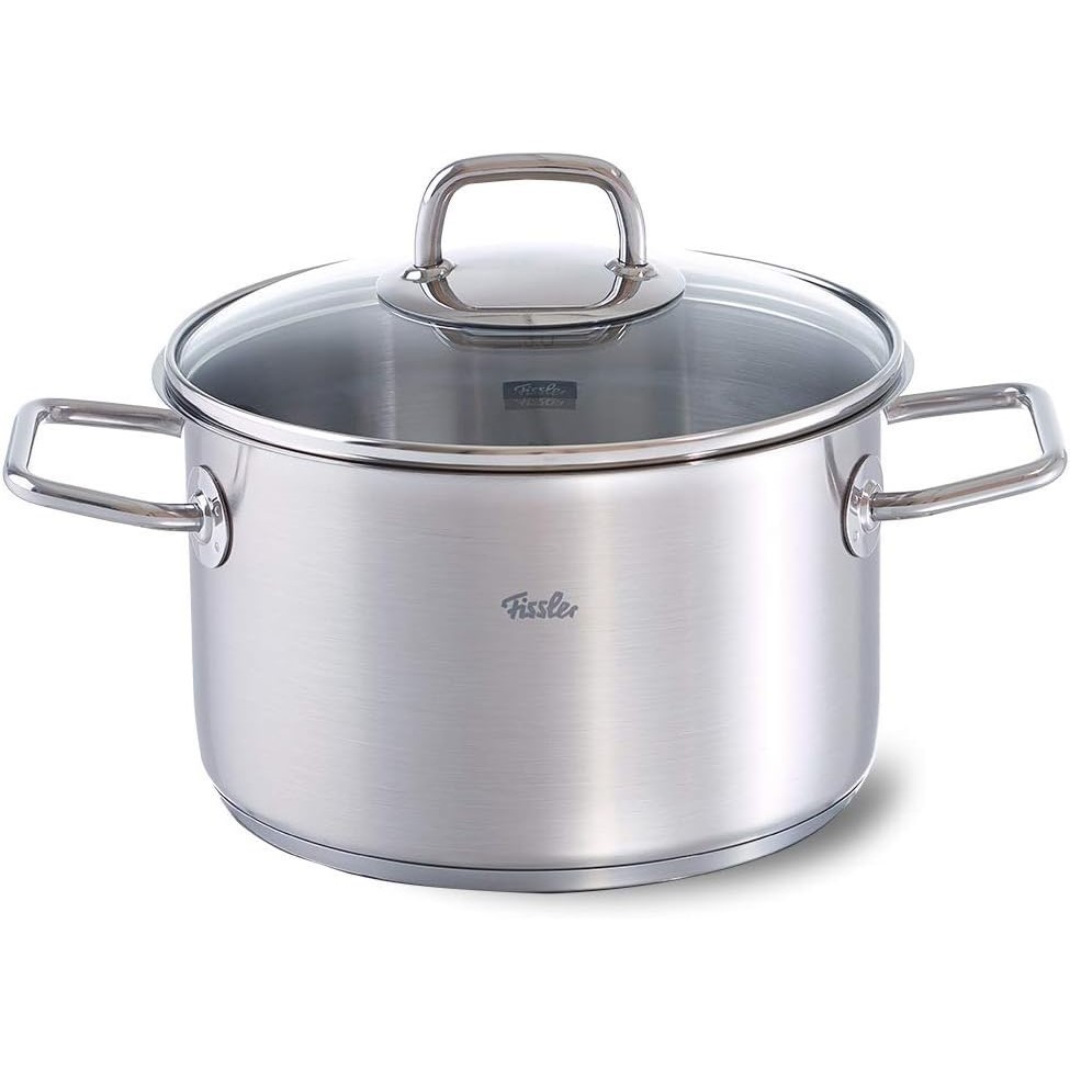 Vysoký kastról VISEO 20 cm, strieborná, nerezová oceľ, Fissler