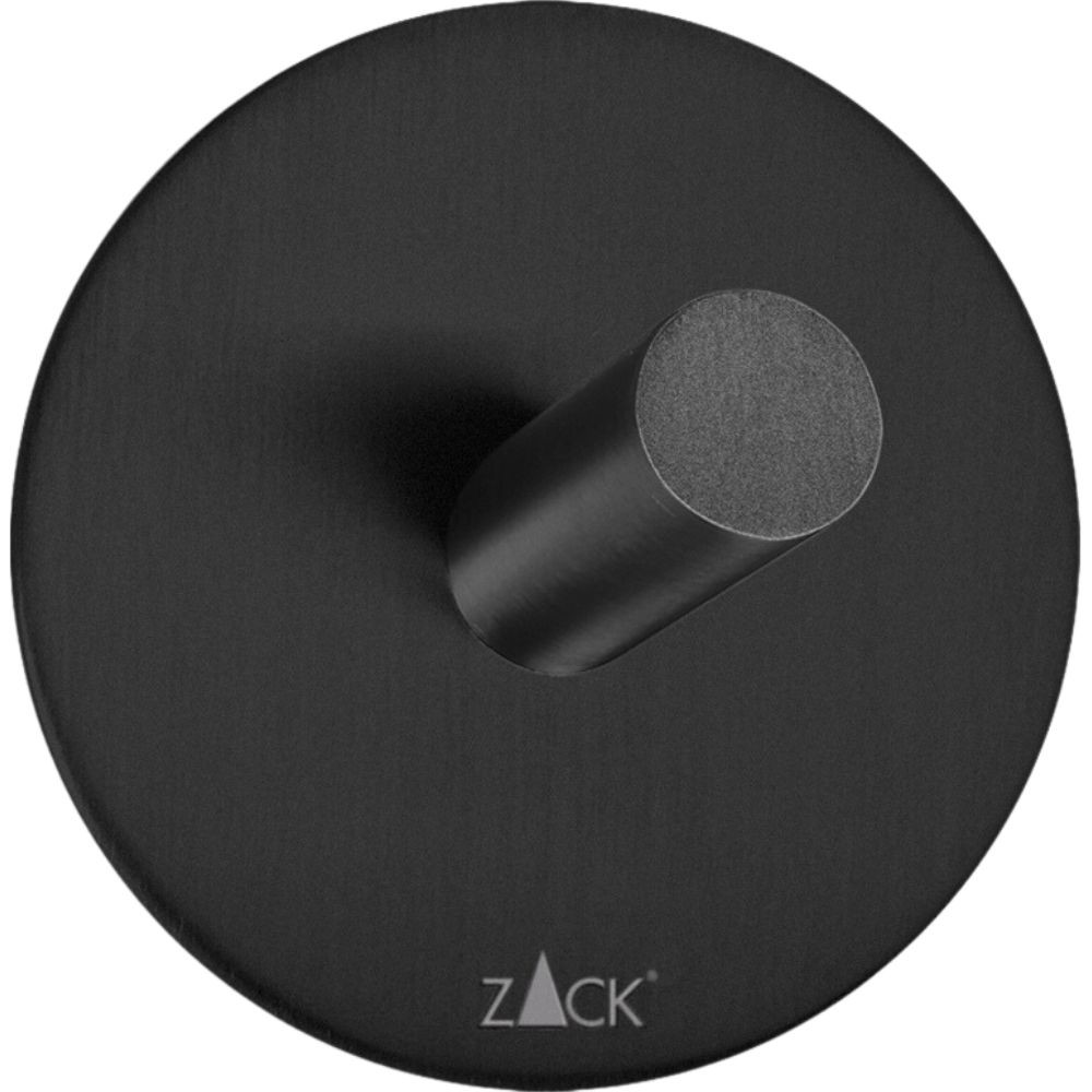 Háčik na uterák DUPLO 5,5 cm, čierna, nerezová oceľ, Zack