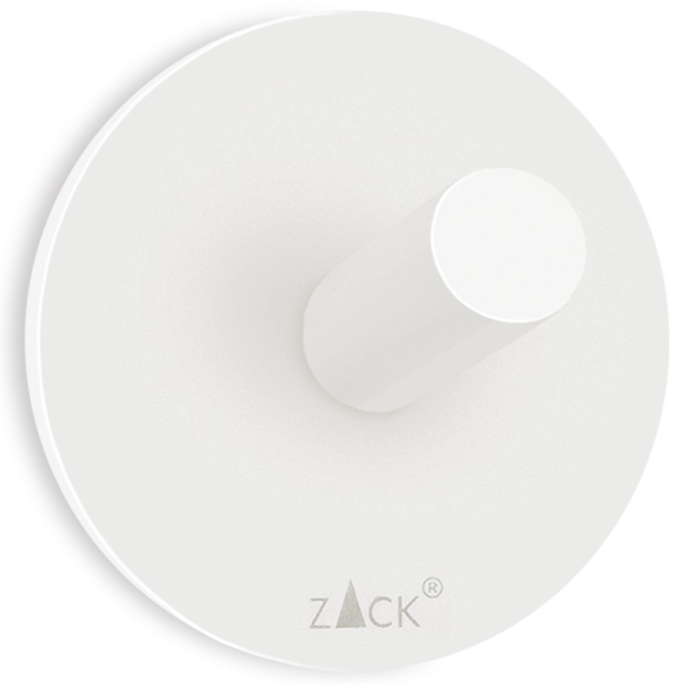 Háčik na uterák DUPLO 5,5 cm, biela, nerezová oceľ, Zack