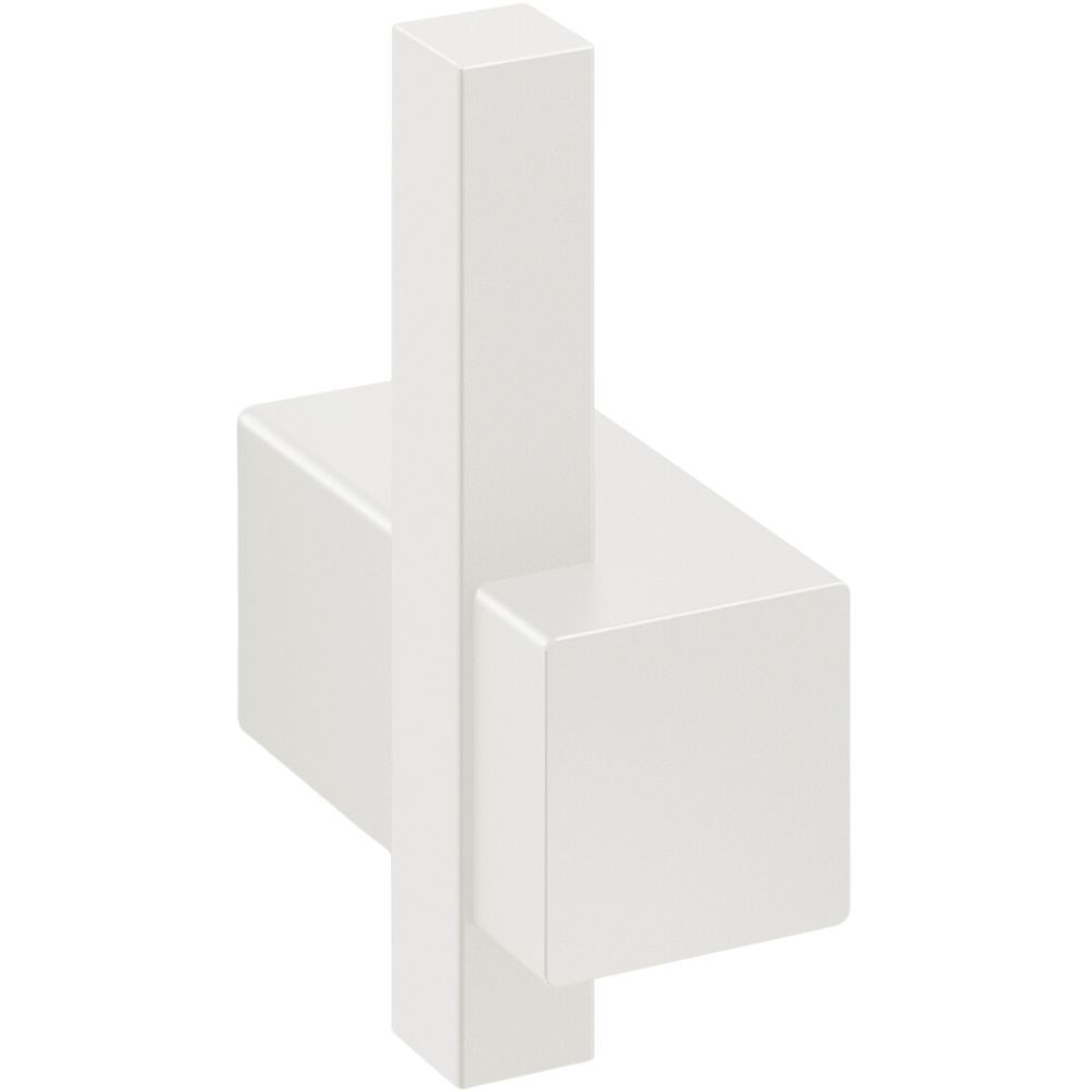 Háčik na uterák CARVO 6 cm, biela, nerezová oceľ, Zack