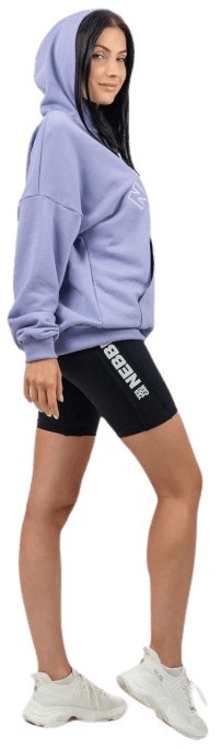 Nebbia oversize mikina s kapúciou gym rat 256 svetlo fialová - m