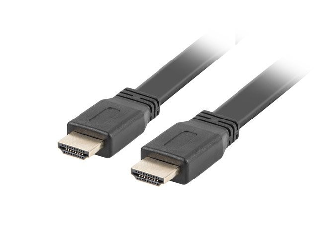 LANBERG HDMI M/M 2.0 plochý kábel 0,5m 4K čierny
