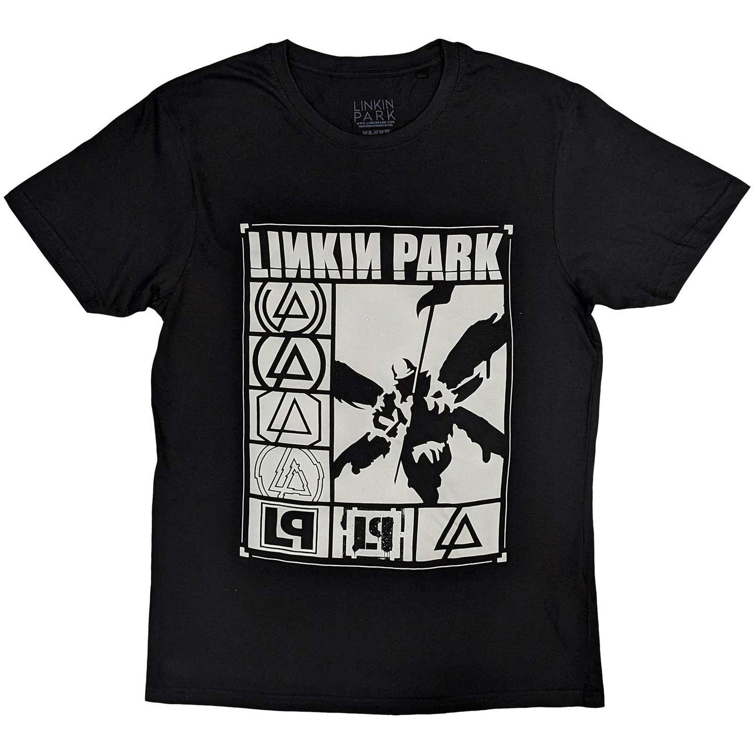 Linkin Park tričko Logos Rectangle Čierna S