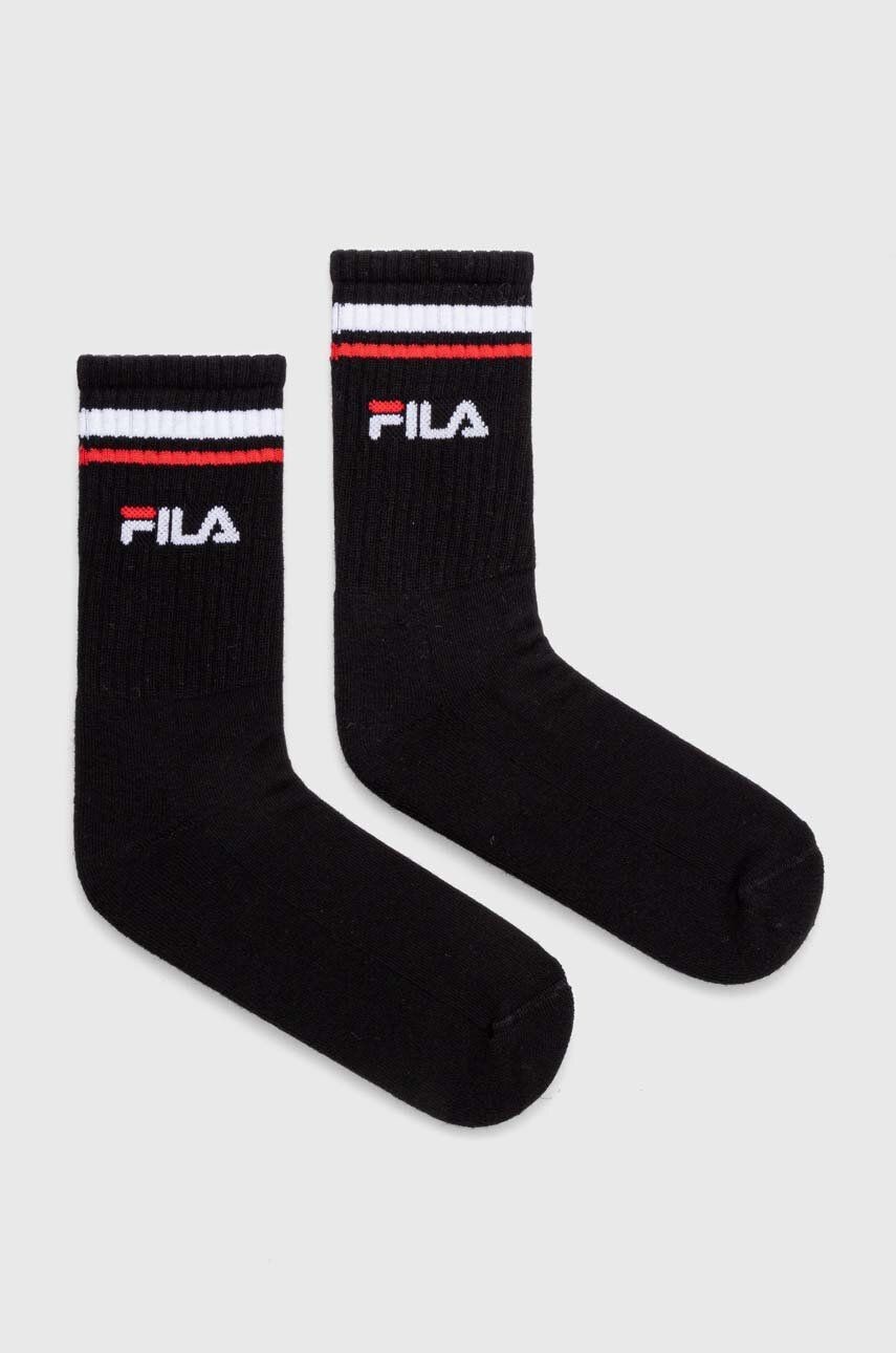 Ponožky Fila 2-pak čierna farba