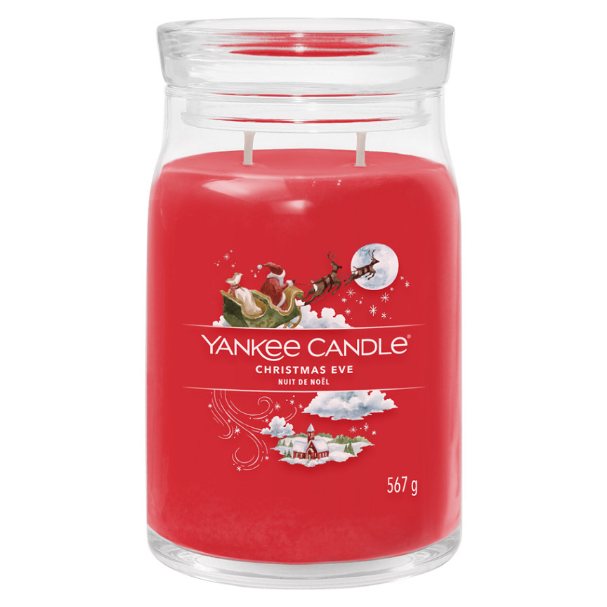 YANKEE CANDLE Signature Vonná sviečka veľká 2 knôty Christmas Eve 567 g