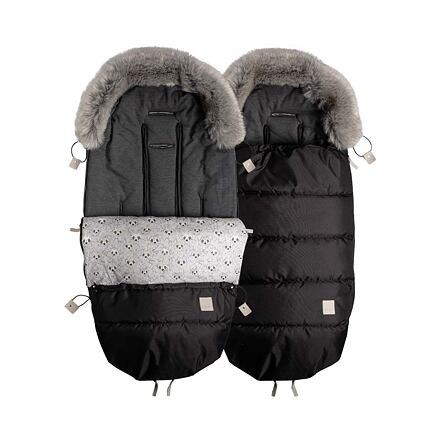 Fusak s kožešinou 100 cm black