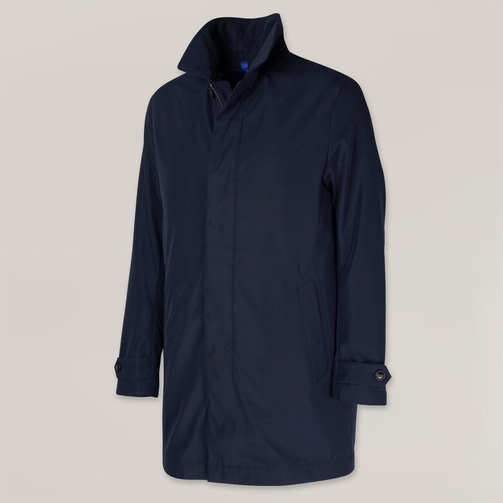 Pánska nepremokavá bunda v námorníckej modrej farbe 15788