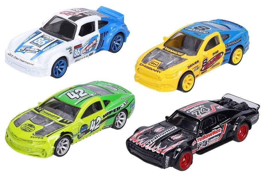 Auto kovové 7cm - žltá