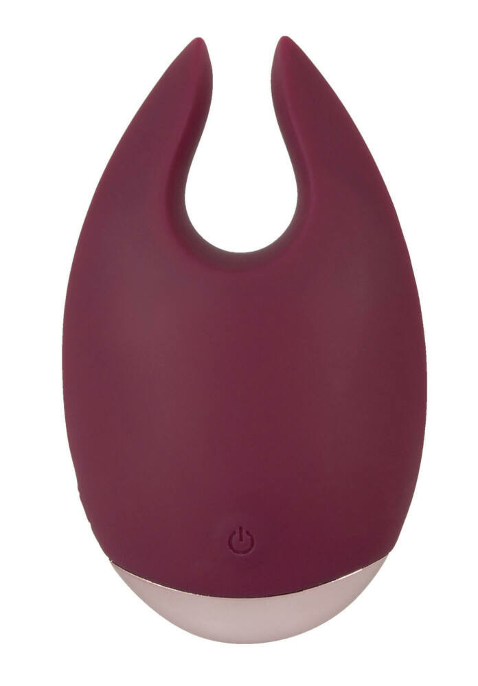 Lay-on Vibe - rechargeable clitoral vibrator (burgundy) - in pouch