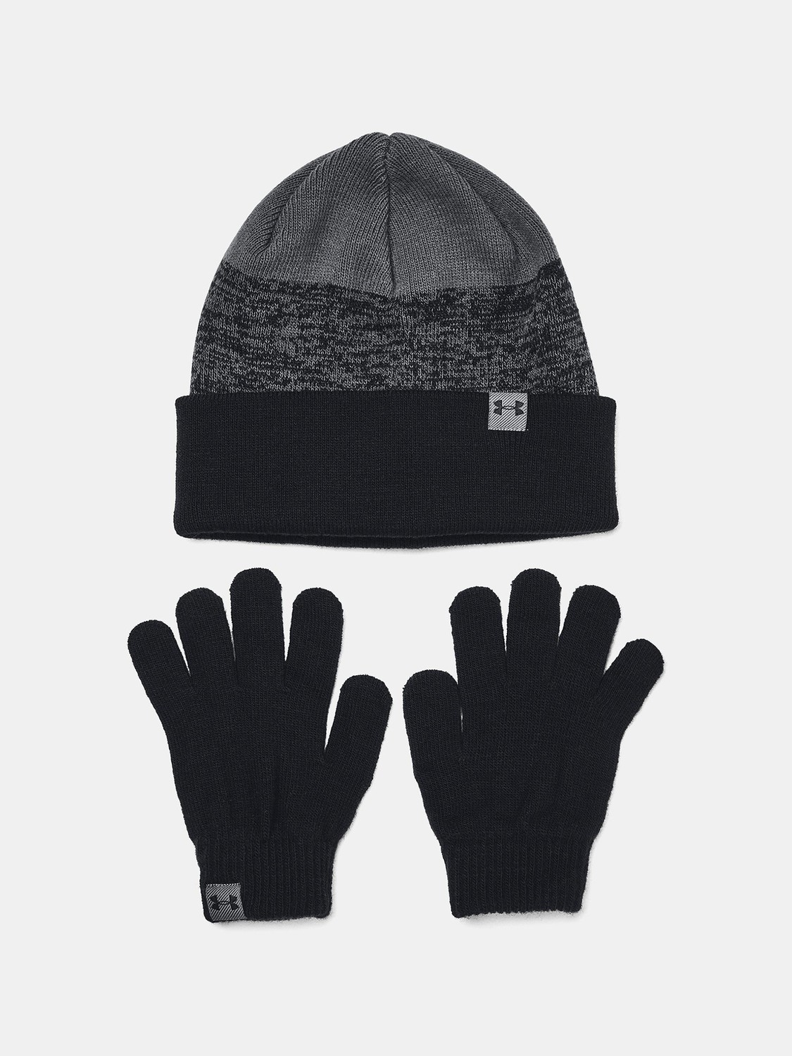 Under Armour Beanie & Glove Combo-BLK - Boys