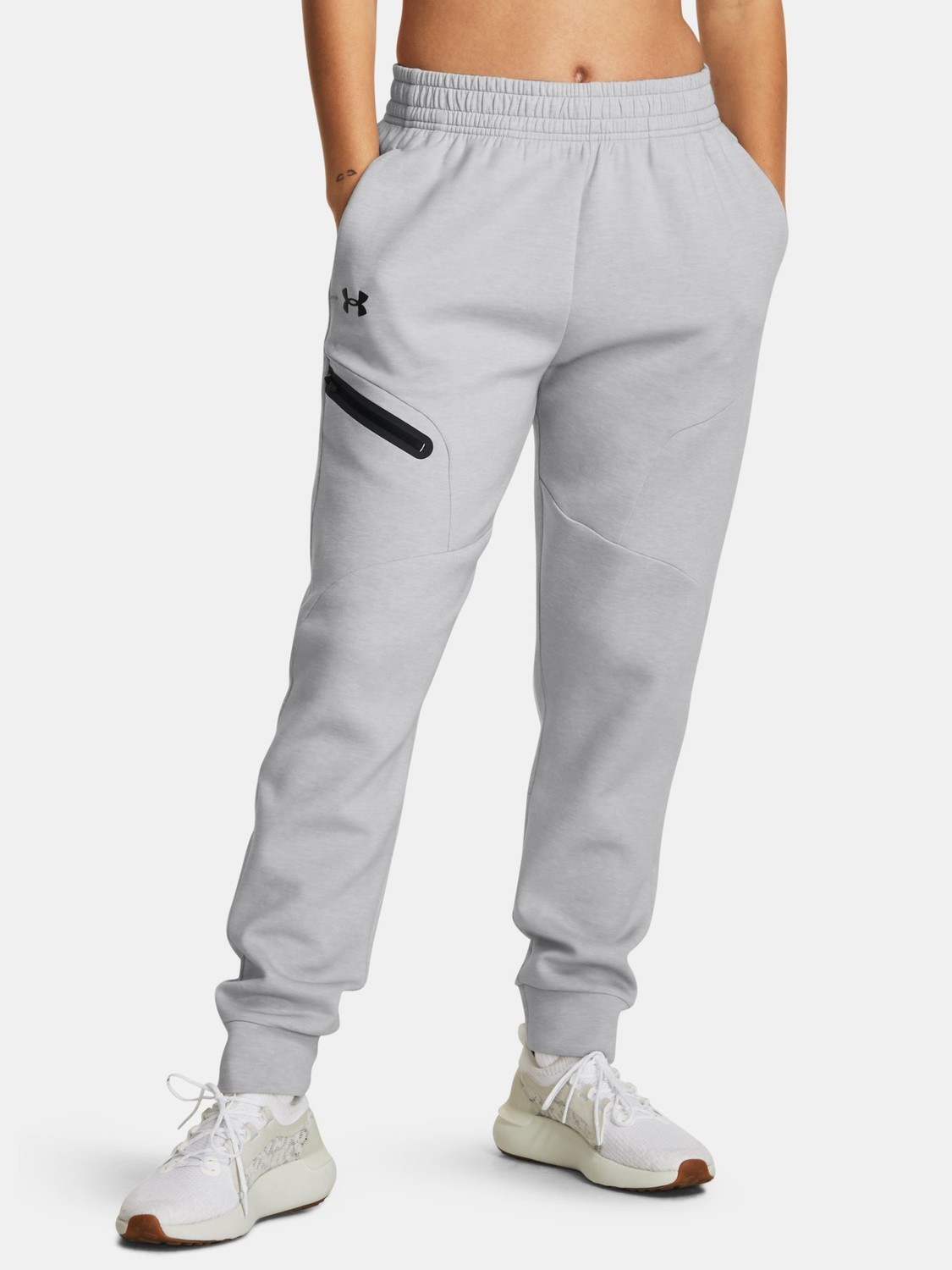 Under Armour Sweatpants Unstoppable Flc Jogger-GRY - Women
