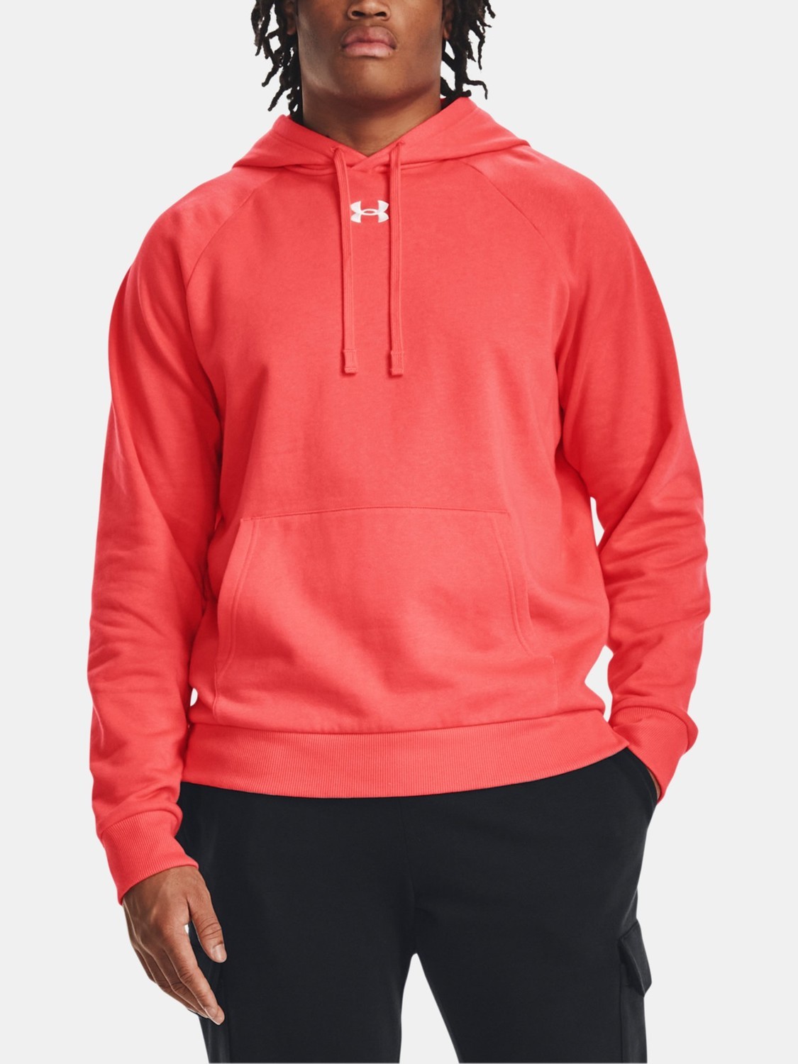 Under Armour Sweatshirt UA Rival Fleece Hoodie-RED - Men