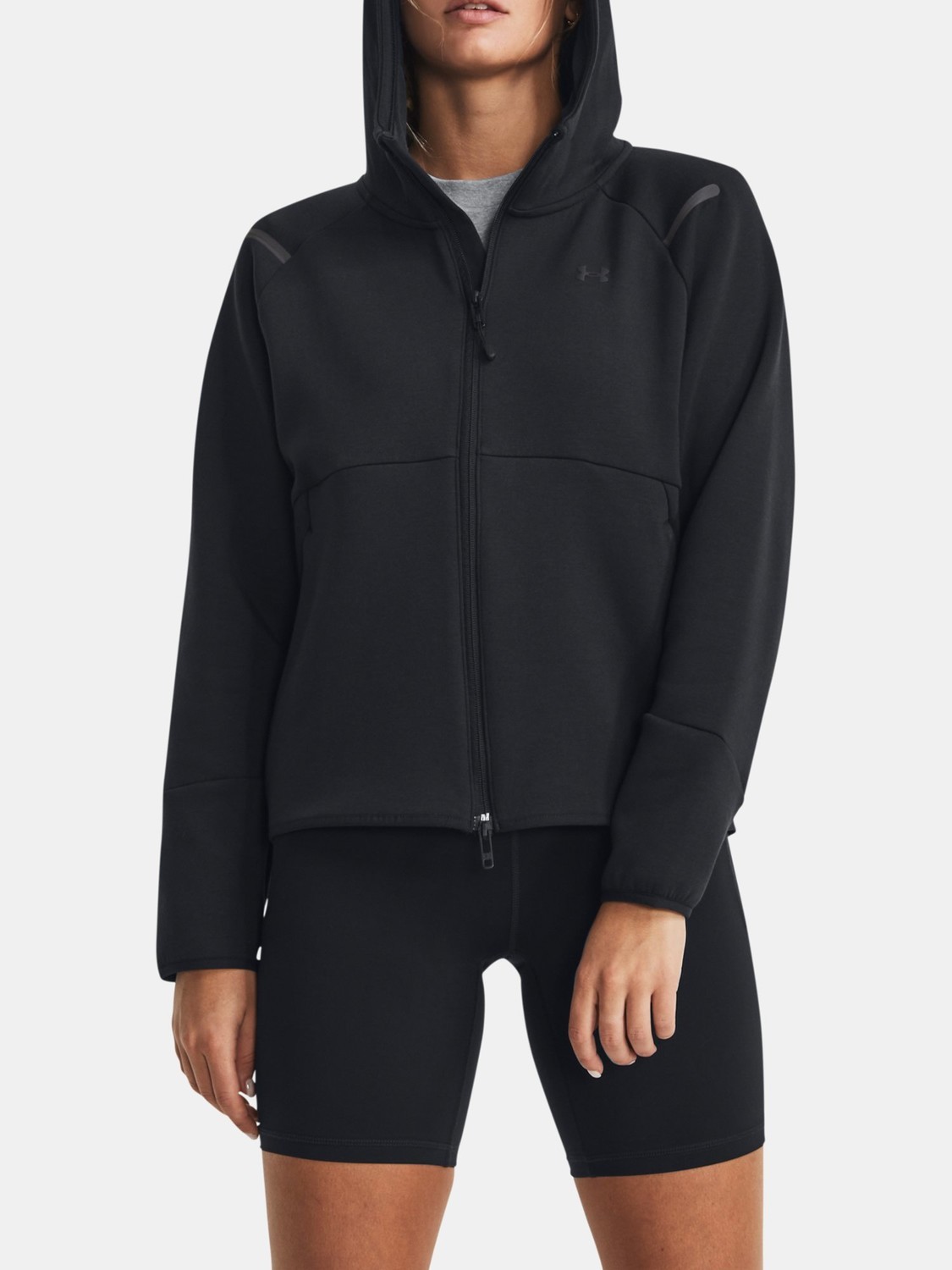 Under Armour Unstoppable Flc Sweatshirt FZ-BLK - Women