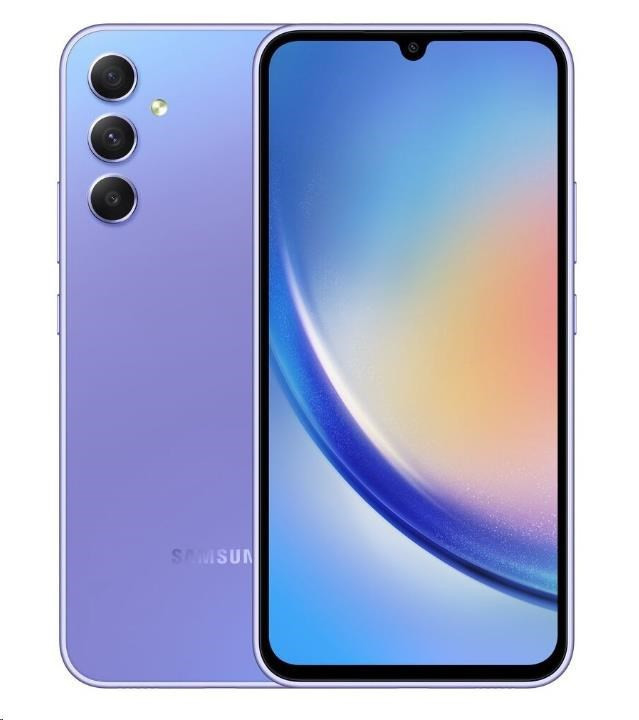 Samsung Galaxy A34 (A346), 6/128 GB, EÚ, 5G, fialová