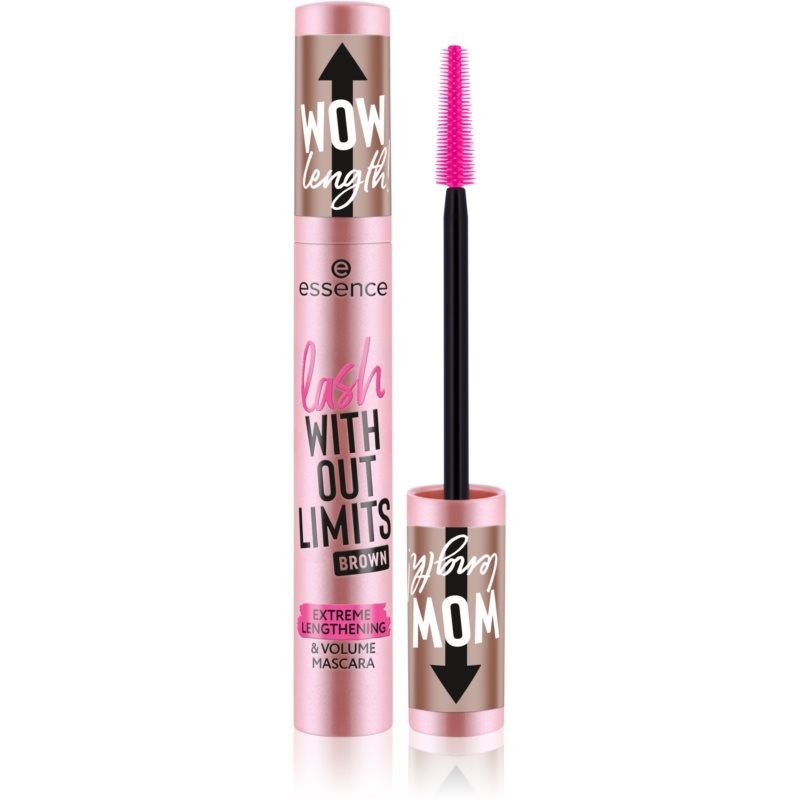 Essence WITHOUT LIMITS BROWN objemová a predlžujúca riasenka odtieň 02 Brown 13 ml