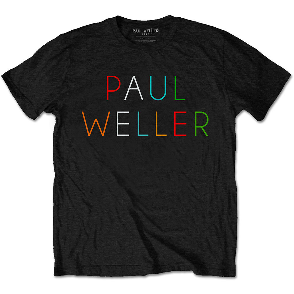 Paul Weller tričko Multicolour Logo Čierna S