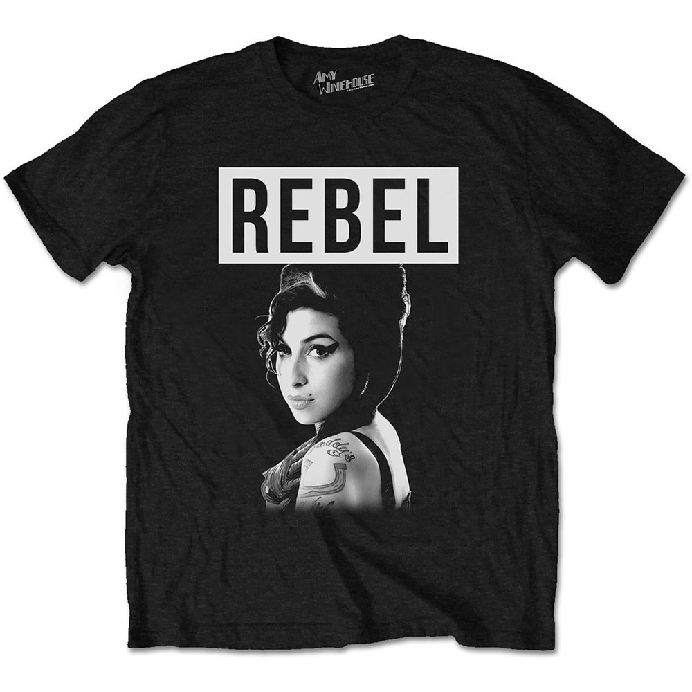 Amy Winehouse tričko Rebel Čierna S