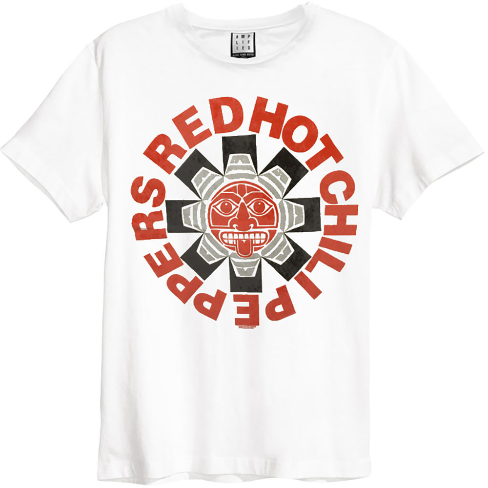 Red hot chili peppers tričko Aztec Biela S