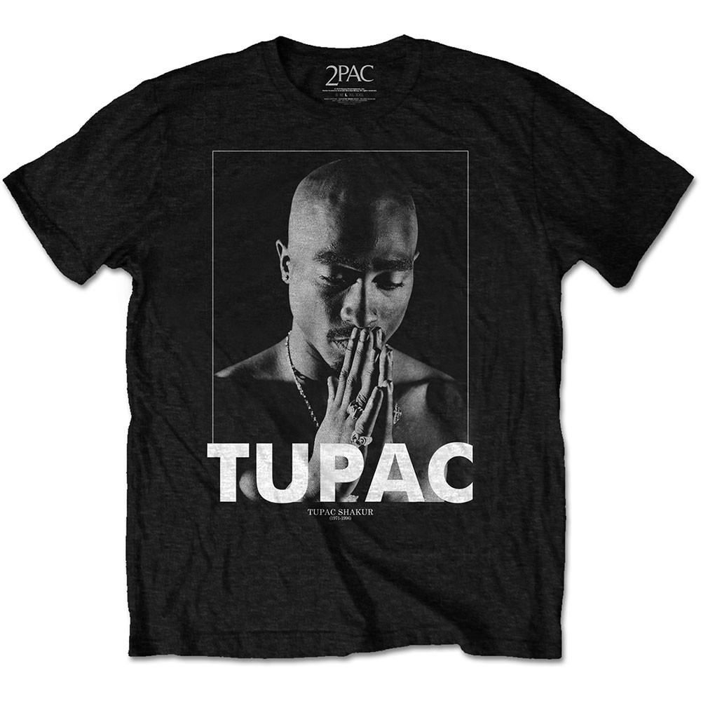 2Pac tričko Praying Čierna S