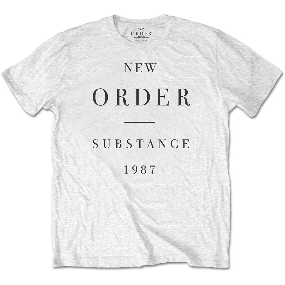 New Order tričko Substance Biela S