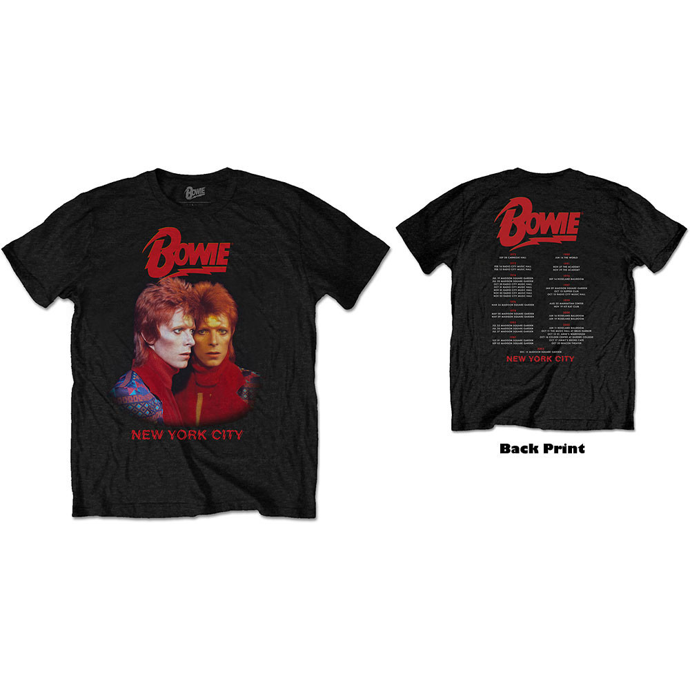 David Bowie tričko New York City Čierna S