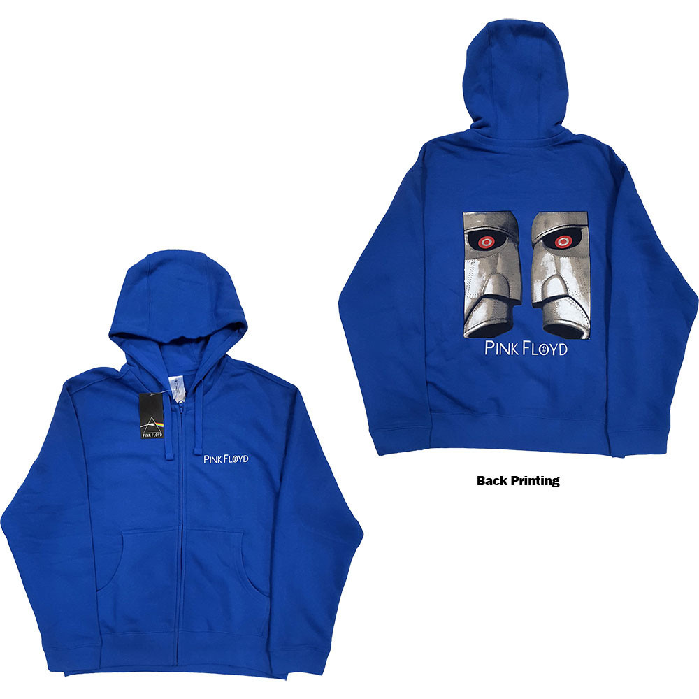 Pink Floyd mikina Metal Heads Close Up Modrá S