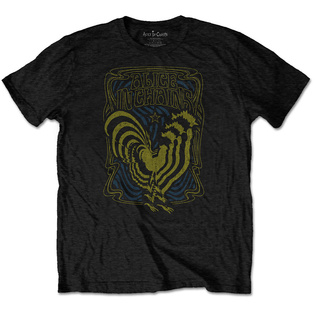 Alice In Chains tričko Psychedelic Rooster Čierna S
