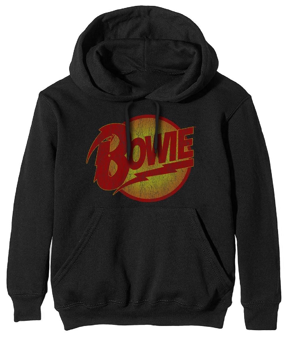 David Bowie mikina Vintage Diamond Dogs Logo Čierna S