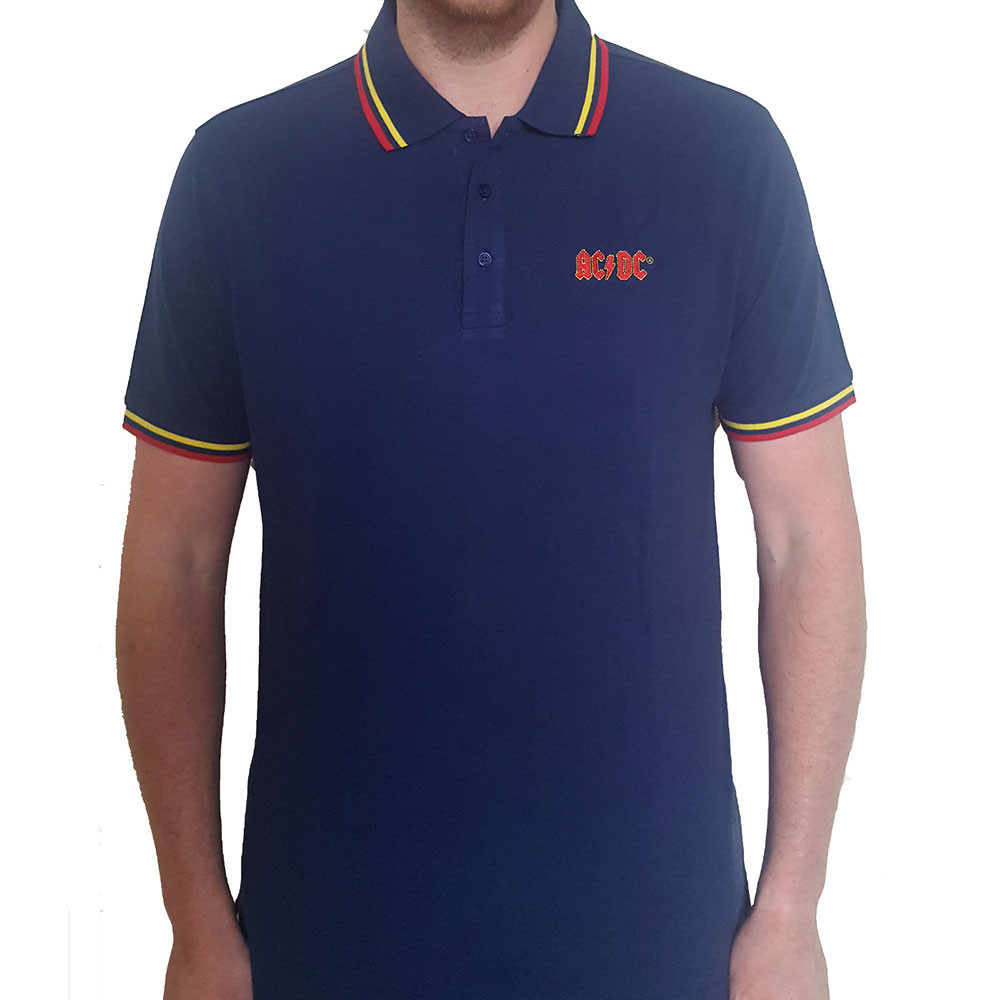AC/DC tričko Classic Logo Modrá S