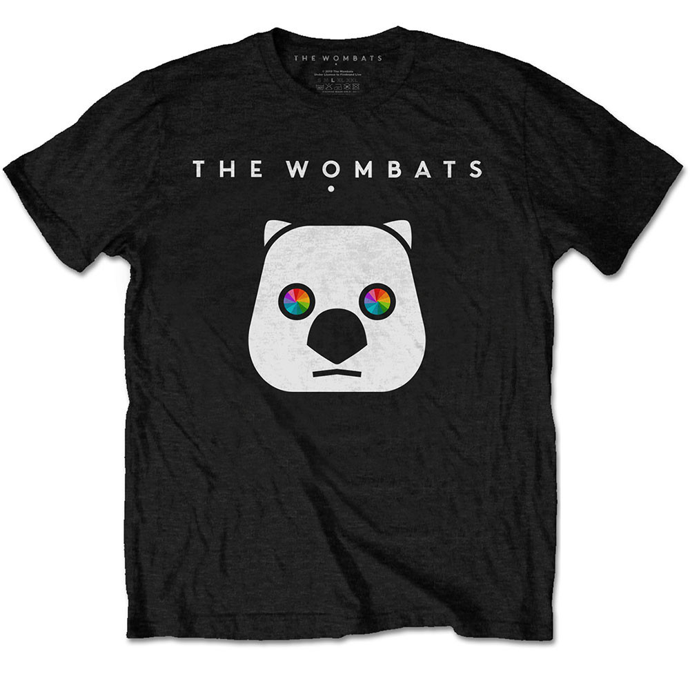 The Wombats tričko Rainbow Eyes Čierna S