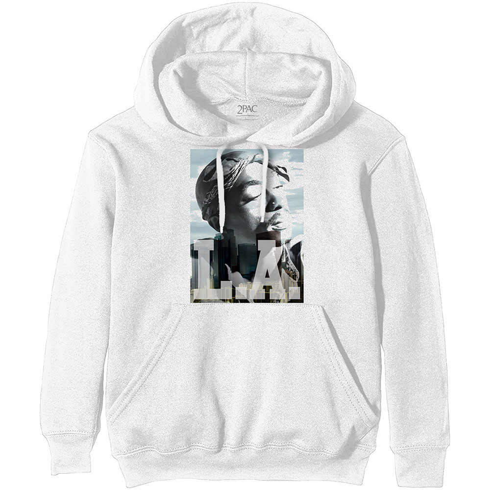 2Pac mikina LA Skyline Biela XS/S