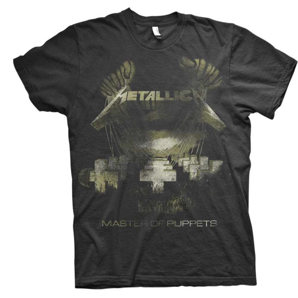 Metallica tričko Master of Puppets Distressed Čierna S