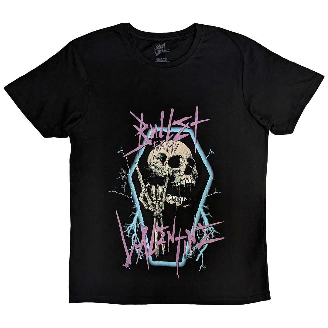 Bullet for My Valentine tričko Thrash Skull Čierna S