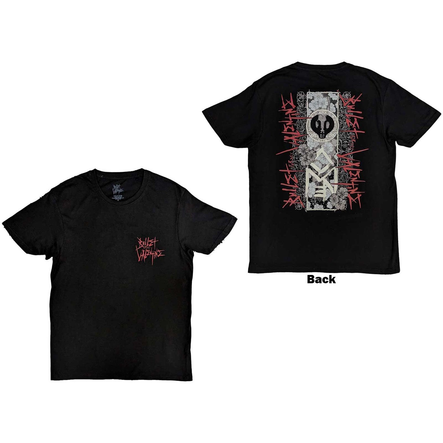 Bullet for My Valentine tričko Floral Omen Čierna S