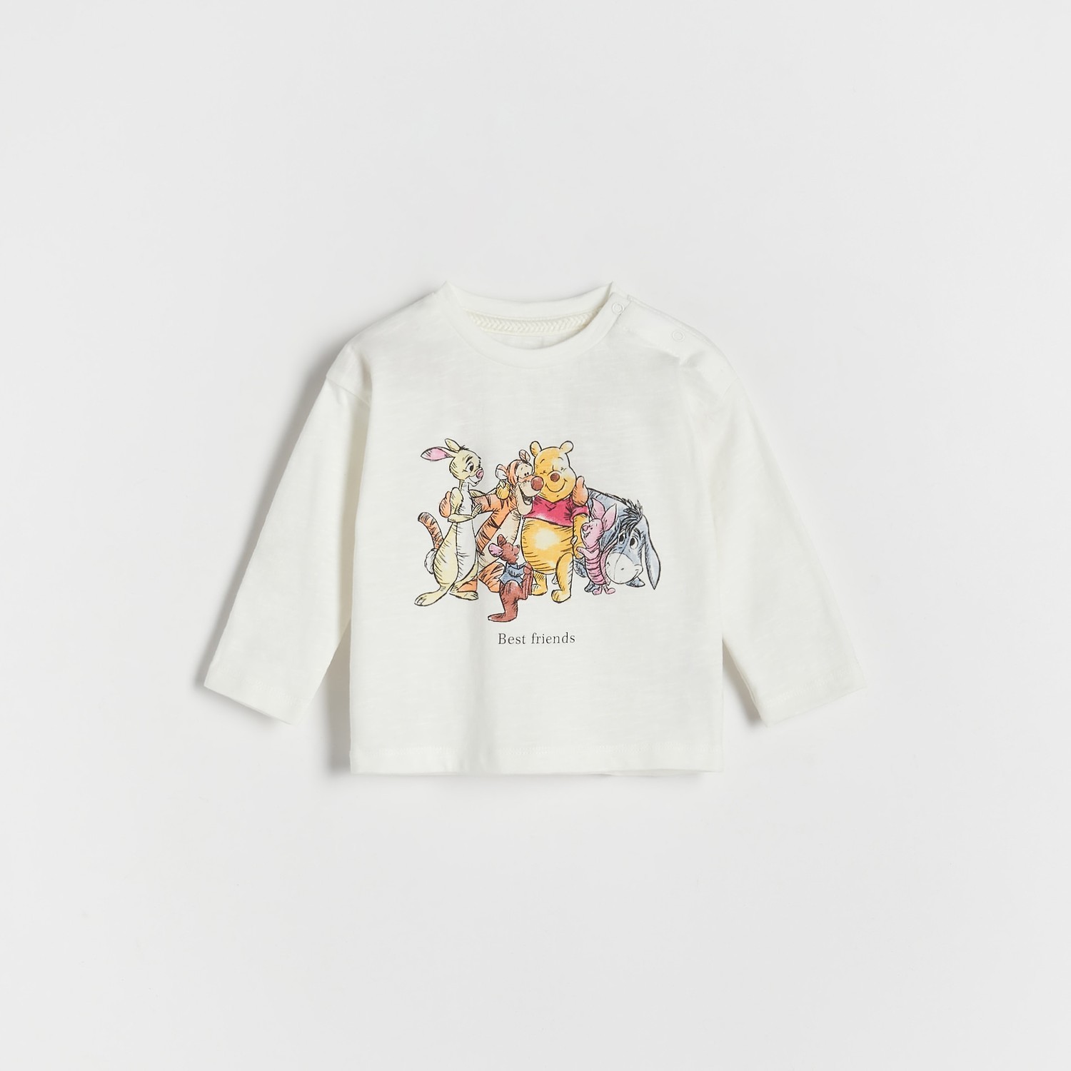 Reserved - Tričko s dlhými rukávmi Winnie the Pooh - Krémová