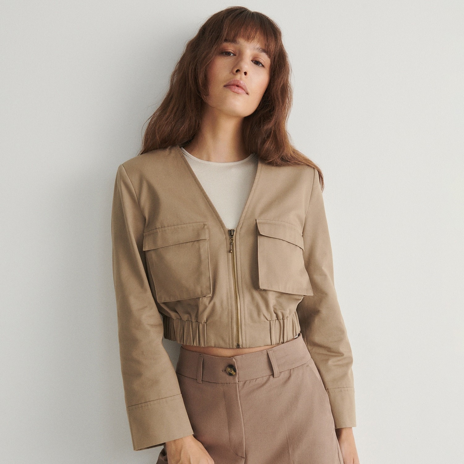Reserved - Ladies` jacket - Béžová