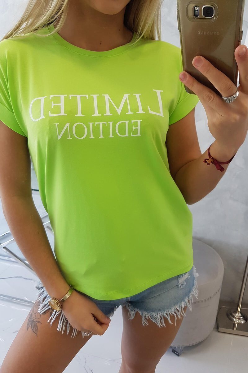 Limitovaná edícia svetlo zelenej blúzky UNI