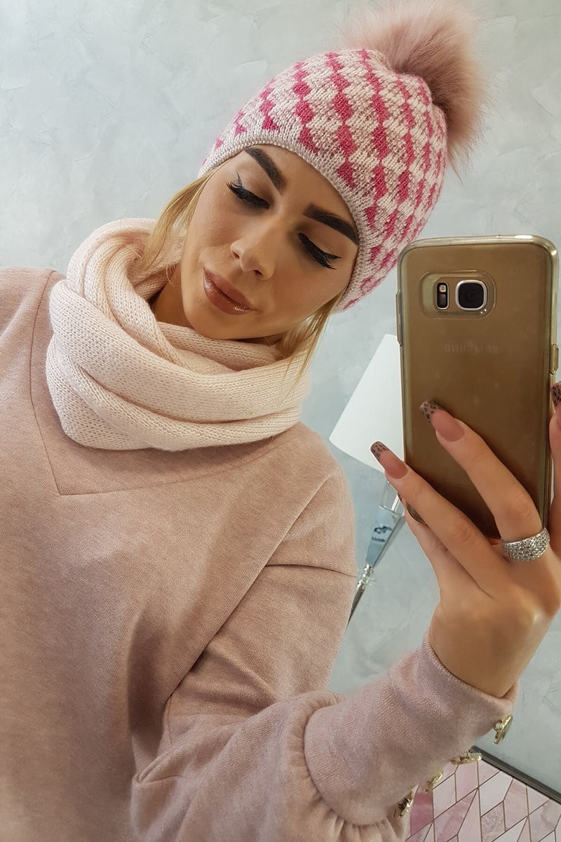 Dámska sada K155 powder pink UNI