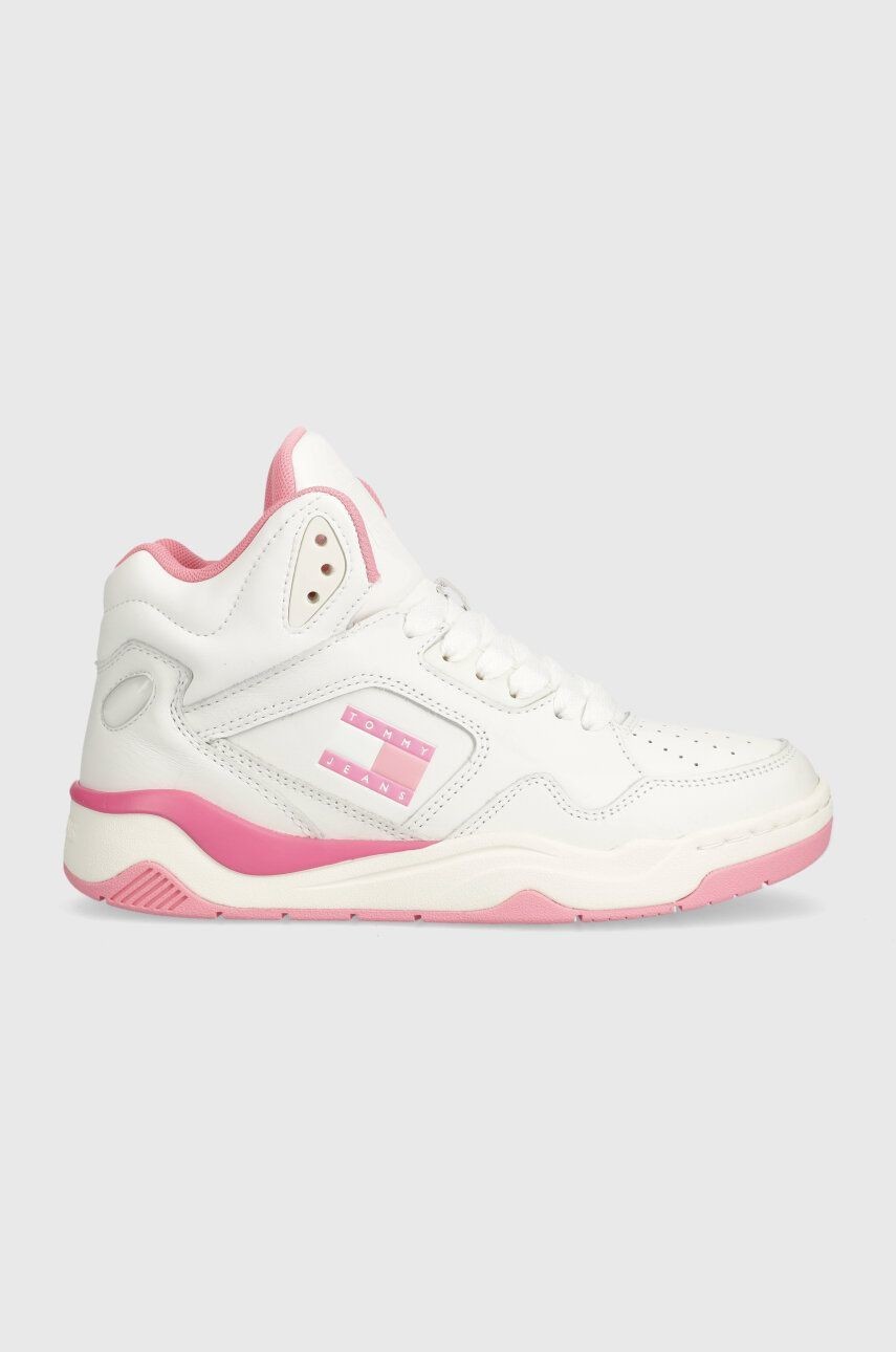 Tenisky Tommy Jeans TJW NEW BASKET MC biela farba, EN0EN02379