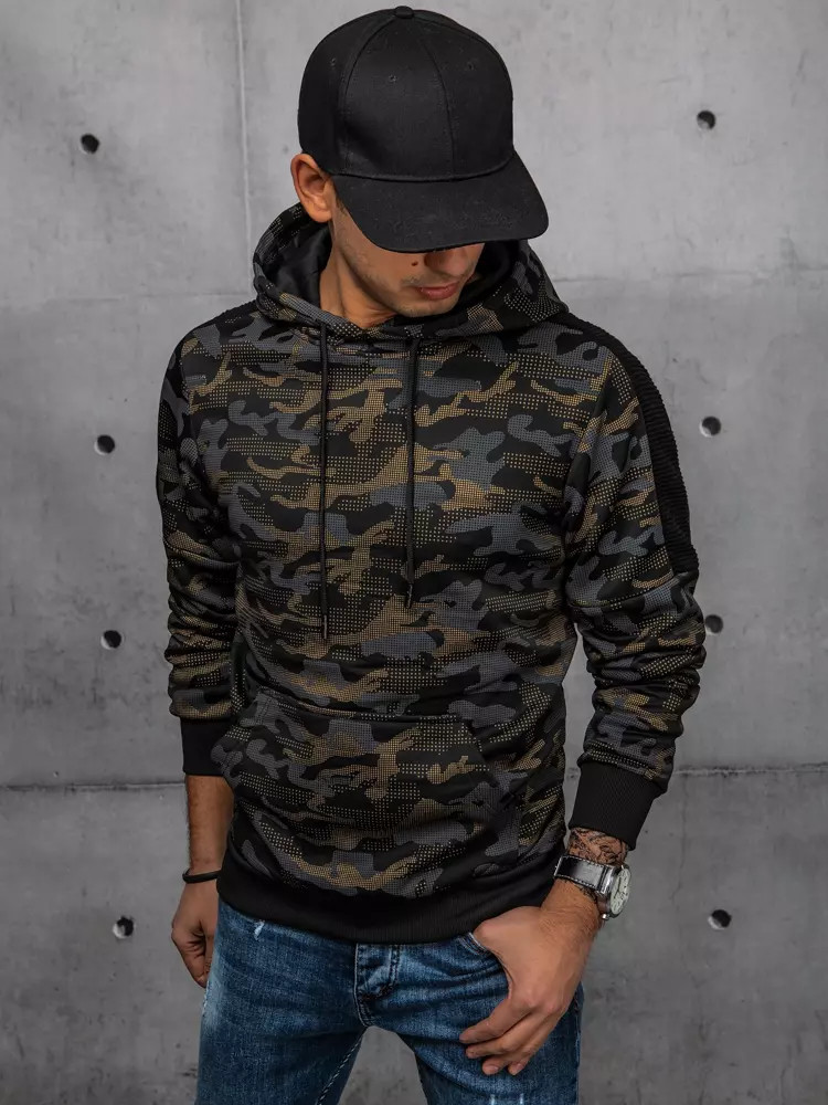 Dstreet Pánska mikina s kapucňou Naudé čierna BX5545 44905