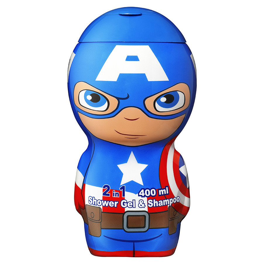 EP LINE Captain America 2D sprchový gél a šampón 400 ml