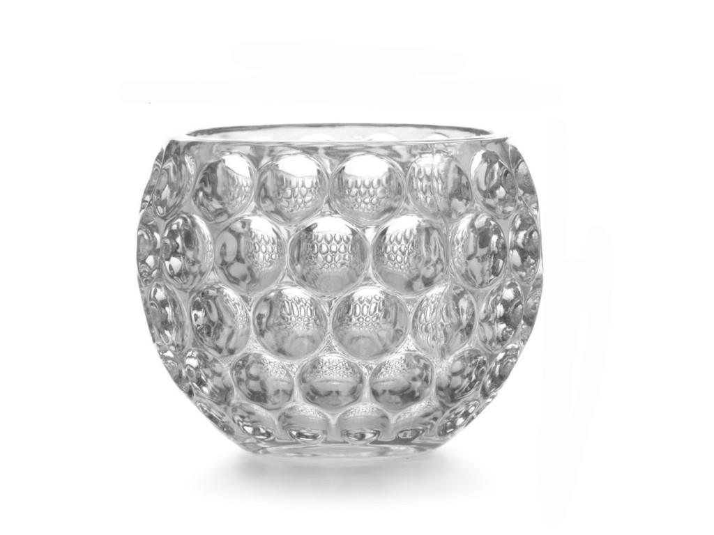 MAKRO - Svietnik s LED sviečkou, 6,5x7cm