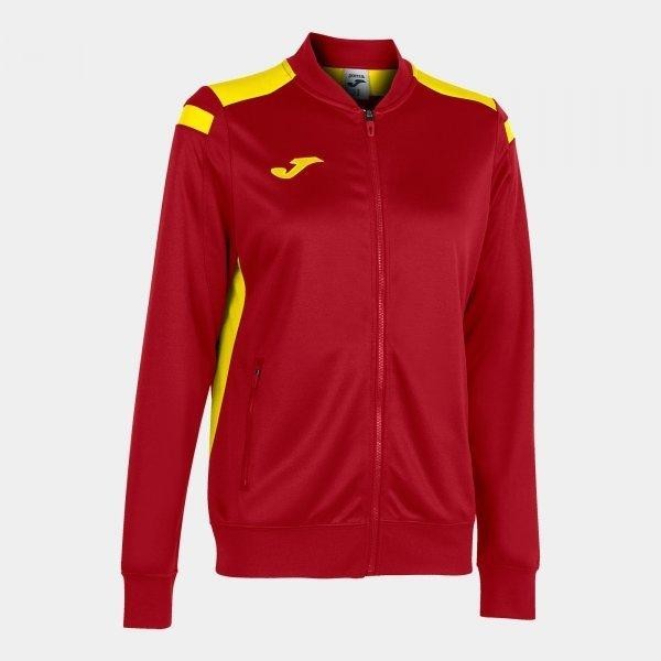 Joma Championship VI Full Zip Sweatshirt Red Yellow