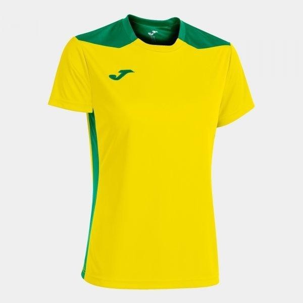 Joma Championship VI Short Sleeve T-Shirt Yellow Green
