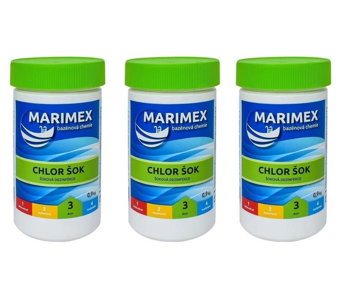 Marimex | Marimex Chlor Šok 0,9 kg - sada 3 ks | 19900133